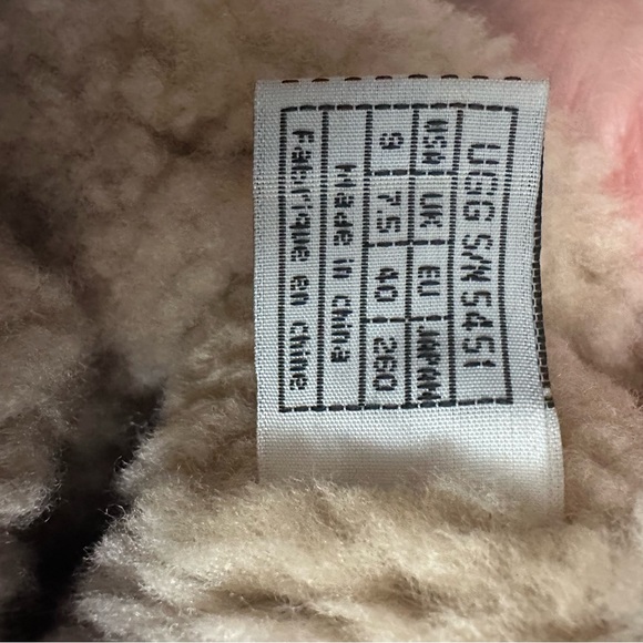 UGG Brown Sandra Leather and Shearling Wedge Knee-High Boots, Sz 9 - Picture 12 of 13